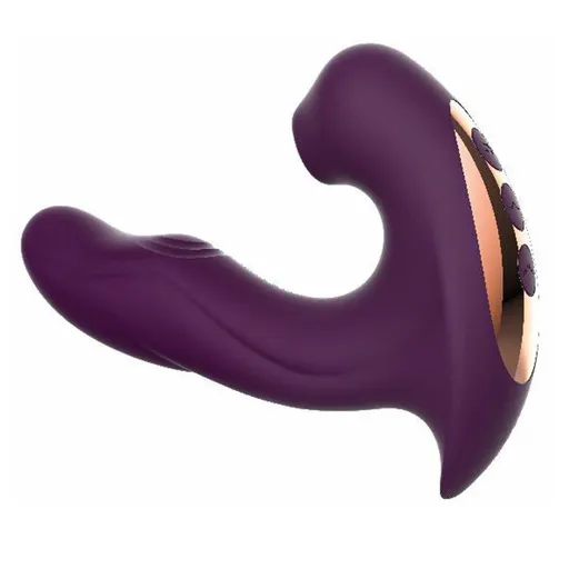 House Of Dasein Sucking Beating Multifrequency Women Wearable Vibrator - Purple