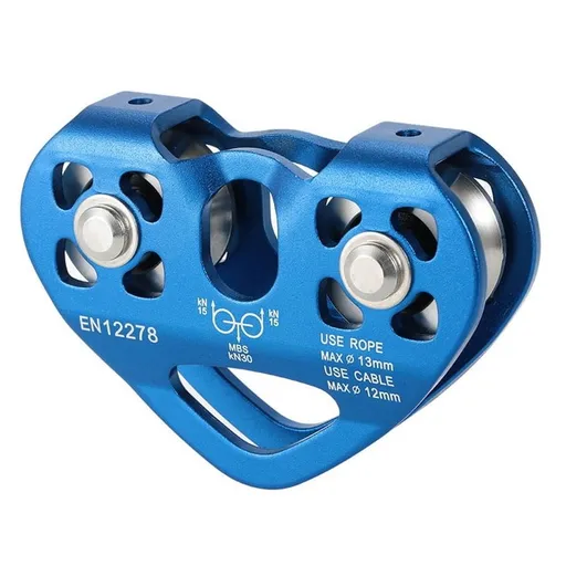 30kN Cable Trolley Pulley with Ball Bearing Climbing Caving Aloft Work Rescue
