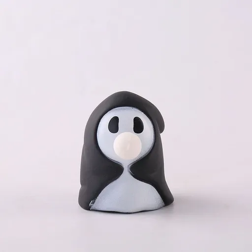 Halloween Squeeze Bubble Toy（Ghost） - PVC Squishy Figures with Pop-Up Bubble, Cute Stress Relief Decor for Party Favors and Desk Display