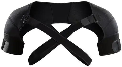 Shoulder Brace - Shoulder Support Brace for Sports - Double-Sided Adjustable & Breathable - Compression and Stability for Both Shoulders - S/M