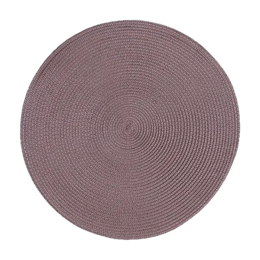 Round Braided Placemats Table Mats for Dining Tables Woven Washable Non-Slip Place mats 15 inch D