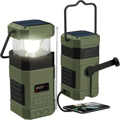 AM FM radio, NOAA weather alert radio, hand crank emergency radio, solar camping light, Bluetooth speaker radio, portable phone charger radio, outdoor survival radio, camping radio Australia, disaster preparedness radio, rechargeable weather radio -