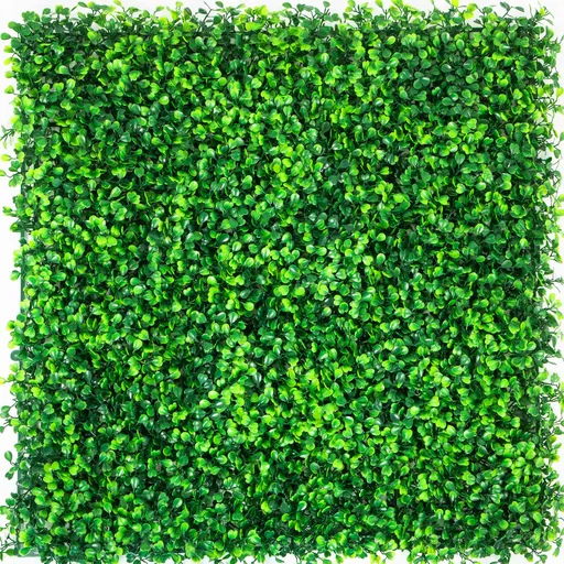 Artificial Boxwood Panels, 12 PCS 20"x20" Boxwood Hedge Wall Panels, PE Artificial Grass Backdrop Wall 1.6\", Privacy Hedge Screen for Decoration of Outdoor, Indoor, Garden, Fence, and Backyar