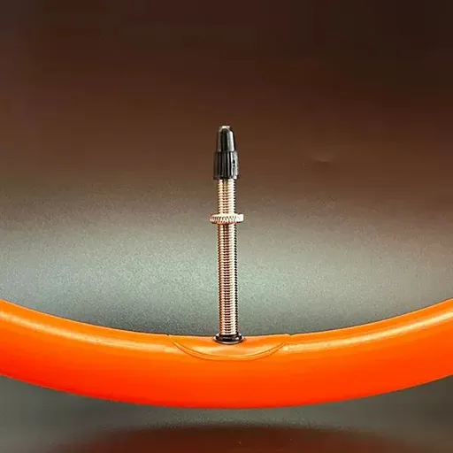 Bike Tube Road Bicycle Tubes with Tire Levers and Strips,700 * 18/32 nozzle 60mm (36g metal nozzle Orange)