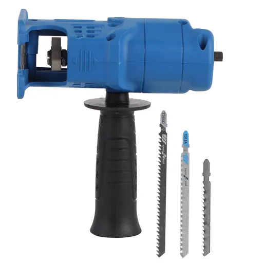 Electric Reciprocating Saw Ergonomic Design Compact Lightweight Blue