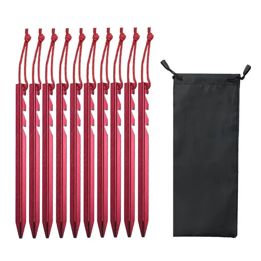 10Pcs Tent Stakes Camping Tent Nails Anchors Stable Tent Spikes Tent Pegs Ground