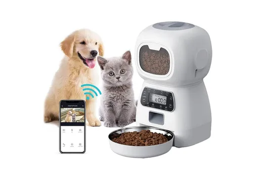 Automatic Feeder Pet Food Dispenser Automatic Cat Feeder Dry Food Dispenser Smart Pet Feeder Timed Cat Feeder for Large Medium Small Pets