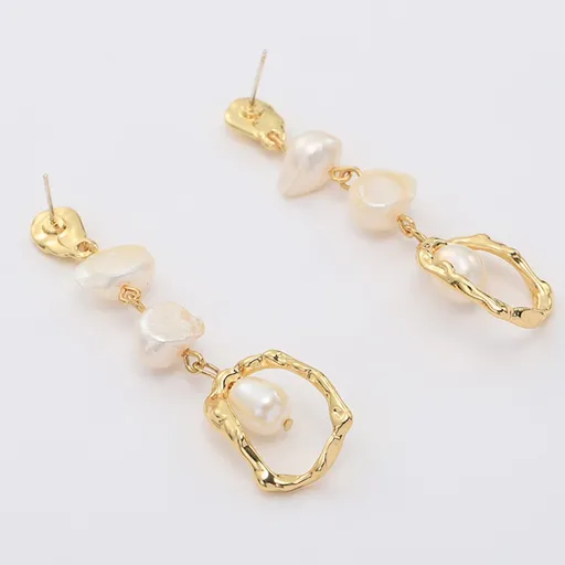 Plated Pearl Dangle Earrings Pearl Dangle Drop Earrings Pearl Jewelry for Women Girls Birthday Bridal Wedding Gift