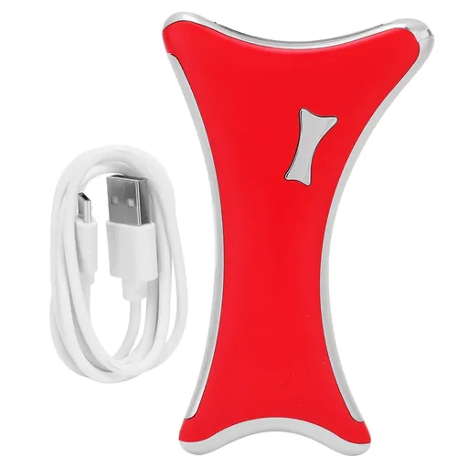 LED Electric Gua Sha Board USB Vibration Heating Scraping Massager Instrument Beauty ToolsRed
