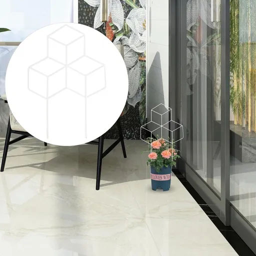 Metal Plant Trellis White Iron Support for Indoor Climbing and Potted Plants