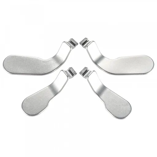 4 pcs Metal Stainless Steel Paddles Hair Trigger Locks Replacement Parts Video Games Accessories Kits for Core Controller