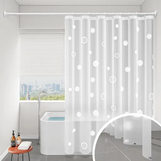 Shower Curtain, 31.5×71 Inch Shower Curtain Liner, Waterproof Plastic Shower Liner, Cute Lightweight Shower Curtain for Bathroom 78.7×47.2 in B