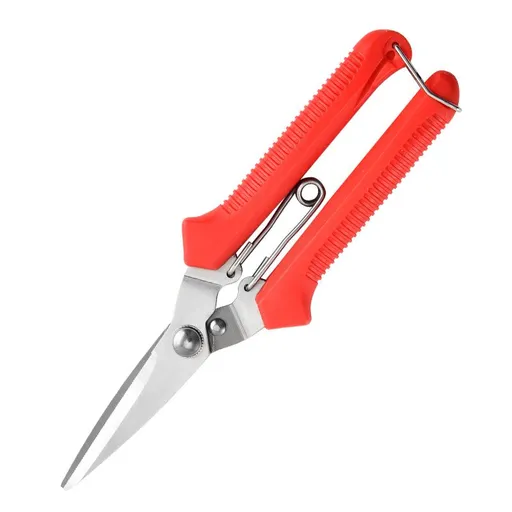 small Plant Cutting Scissors, Professional bypass pruning hand shears, hedge shears,Bonsai and Fruits Picking tools,Pruning (red)