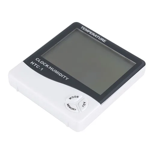 Digital LCD Indoor Thermometer Hygrometer Temperature Humidity Meter with Alarm Clock