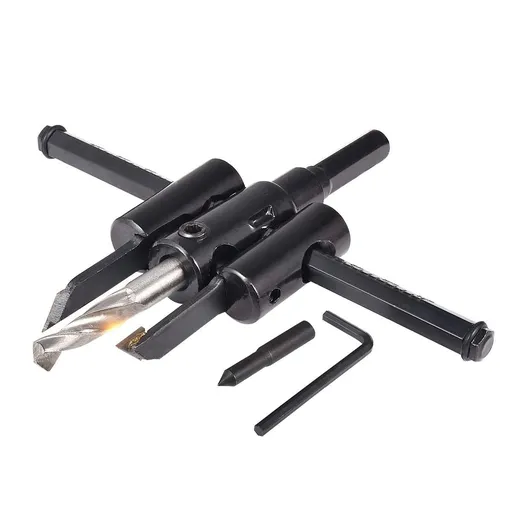 Luomorgo Adjustable Hole Saw Circle Cutter Drill Bit Tool Saw Round Cutting for Drywall Wood Drywall Drill Bit Saw Round Cutting