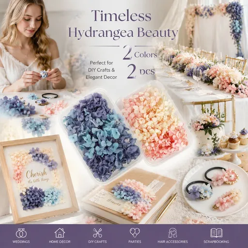 Candle Making Gradient Preserved Hydrangea Fragments 5g Box Multi Colour