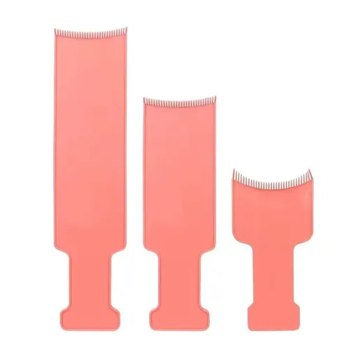 3 pcs Board Professional Highlighting Paddle Hair Colour Board Tinting Brush Comb DIY Hairdressing Tint Tool (Color : Orange)
