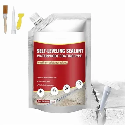 Floor Wall Crack Filling Waterproof Anti-Cracking Glue, Waterproof High Elasticity Anti-Cracking Sealant, Waterproofs Fast-Drying Cement Adhesive, for Roof & Wall & Floors