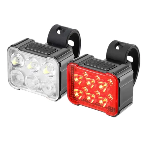 Bike Lights Set Ultra Bright,Rechargeable Bicycle Lights 8 Light Modes Bicycle Front Headlight and Back Taillight