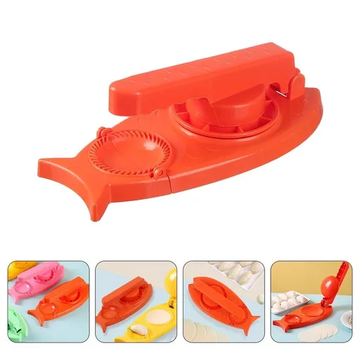 2in1 Dumpling Maker Press for Home with PP Material and Red Color Ergonomic Design Easy to Use
