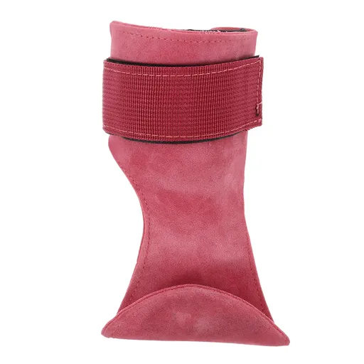 Gym Equipment Wrist Wraps Grip Enhancement Rosy 1Set PU 8.7x8.6x0.4in