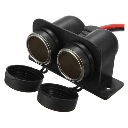 Car Cigarette Lighter Socket with Blade Fuse Socket Cigarette Lighter Splitter Lighter Power Outlet Replacement Waterproof Plug