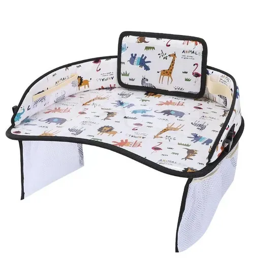 Mu suo Cartoon Car Seat Dining Table Oxford Cloth Fold Beige animal