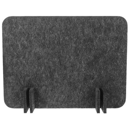 Desk Privacy Divider Felt Board Dark Grey No Drill Office Study Room Panel