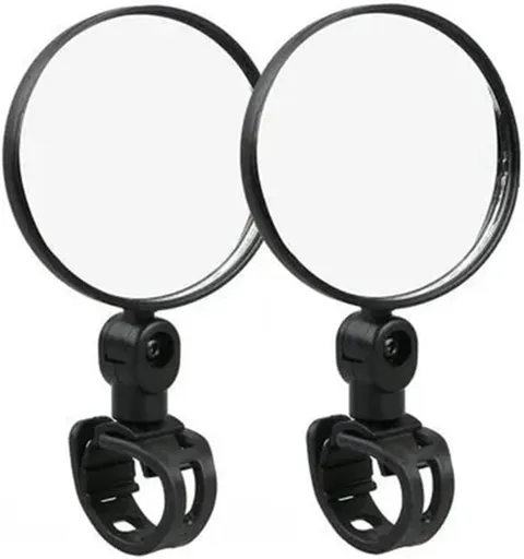 Motorcycle rearview mirror - bicycle rearview mirror 360-degree rotatable auxiliary convex mirror - bicycle rearview mirror on the handlebars