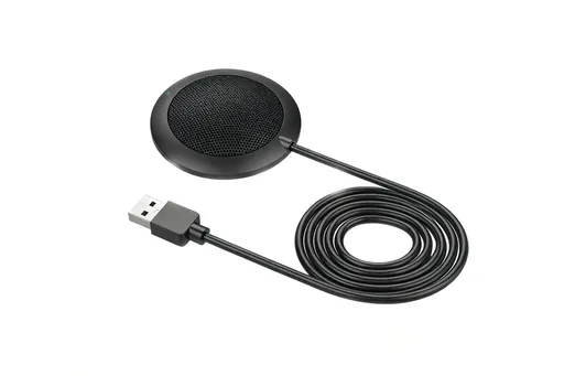 Conference USB Microphone Computer Desktop Mic with LED Indicator Plug and Play