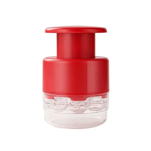 7-in-1 Multi Cherry Pitter Tool Quick Fruit Seed Remover Kitchen Gadget (Red)