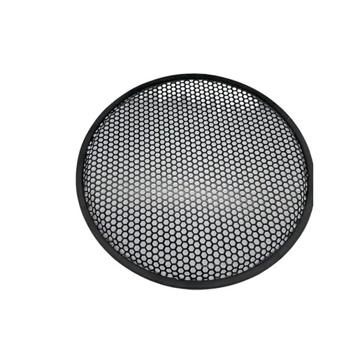 2 Pack 8-Inch Speaker Grilles with Metal Mesh Covers and Mounting Clips for Car, RV and Subwoofer Speaker Protection, Black