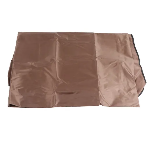 Outdoor Swing Canopy Silver Coated Oxford Cloth Waterproof Swing Chair Top Cover for Garden Sun Shade Accessory Brown
