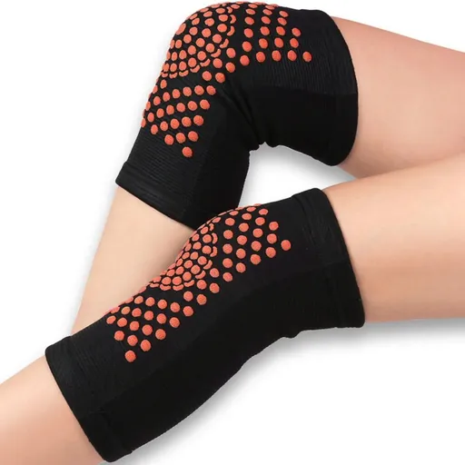 Self Heating Knee Pads Black Compression Support Sleeves for Arthritis Joint relaxation Sports support 1 Pair