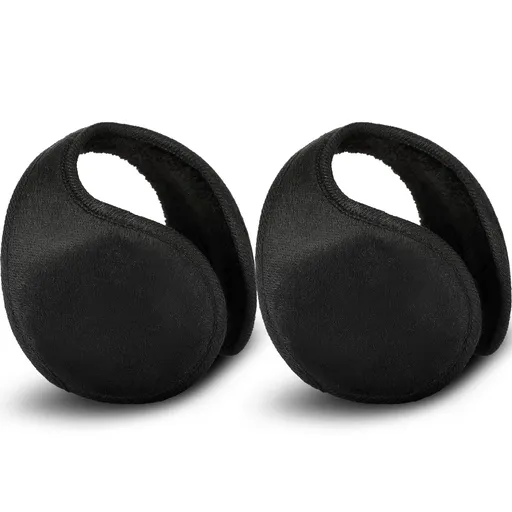 2 Packs Fleece Earmuffs Winter for Men Women Ear Warmer Fleece Ear muff Winter Accessory for Men Women Kids