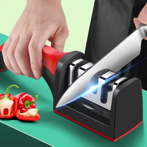Professional multi-function tungsten carbide ceramic sharpening stone, can be used for rough grinding and fine grinding, kitchen craft knife, scissors, daily knife maintenance tool, suitable for home kitchen and handicraft studio scenes, is a good ch