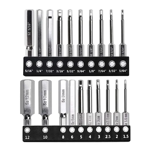Efficient & Easy To Use Set Versatile 20pcs/set Bit Set With Long Lasting Plating & Low Magnetic Force Bit Set
