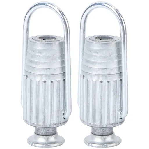 2-Pack Heavy Duty Aluminum Clothesline Pulley Tightener, Outdoor Laundry Rope Tensioner for Washing Line 11.8x7.9x3.9in