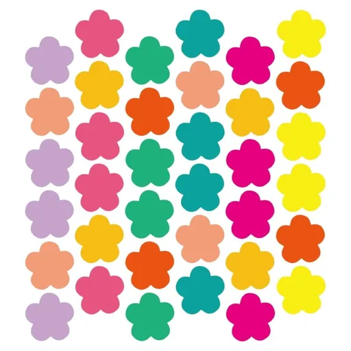 Flower Paper Cutouts Assorted Color for Craft Cardstock Decor