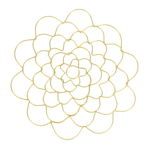 Stainless Steel Flower Arranger Frog, Round Floral Stem Holder Grid for Vases Bouquets and Flower Arranging, Gold, 6 in