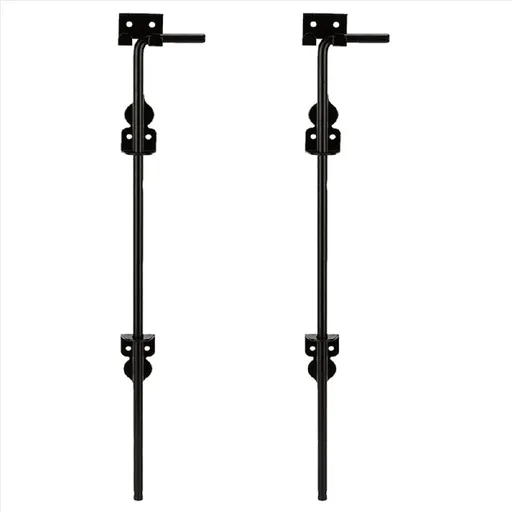 2pcs 18inch Cane Bolt Heavy Duty Gate Drop Rod, Hardware Ground Gate Stopper Gate Hardware, Cane Bolts