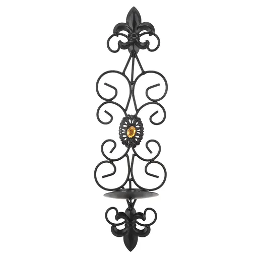 Wall Candle Holders Retro Diamond Encrusted Candlestick for Living Room Bedroom Decorations