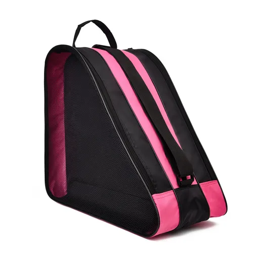 Pink 3-Compartment Roller Skate Bag Breathable Mesh Ice Skate Carrier with Adjustable Shoulder Strap for Kids and Adults Australian Sports Accessories