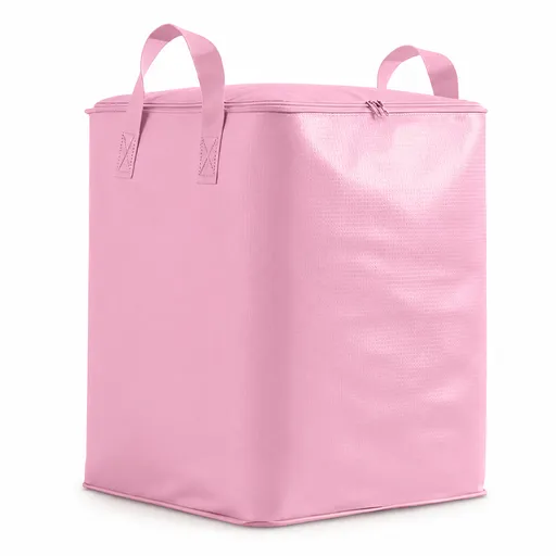 Pink Extra Large Moving and Storage Bag - 190L Waterproof Moisture Resistant Packing Bag, No Vacuum Required for Bedding, Clothes, Dorms and Travel