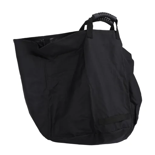 Fallen Leaf Storage Bag with Rubber Handles PVC Elastic Frame Heavy Duty Garden Waste Bag 33 Gallons High Capacity Black