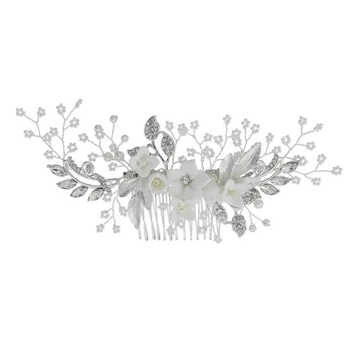 Wedding Hair Comb Clip Bridal Wedding Hair Accessories for Brides and Bridesmaid, Bridesmaids Hair Accessories, Silver