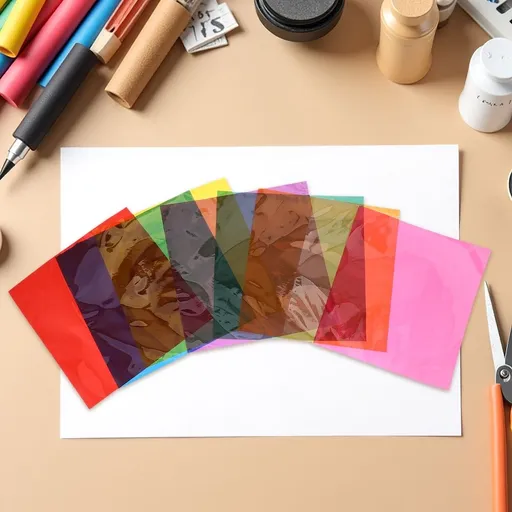 90Pcs Transparent and Colored Cellophane Sheets Featuring Light Diffusing Film for Craft Projects