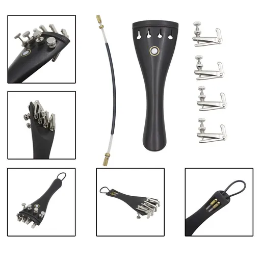 Violin Lovers 1 Set Violin Accessories Ebony Violin Accessory Ebony Violin Tools Violin Parts Ebony Violin Kit Instrument Supplies