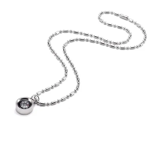 Mini Grade Compass, Pocket Survival Compass, Waterproof Hiking Compass, Special Necklace Compass-Survival Hiking Gear for Women