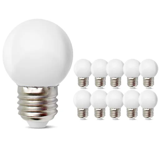 Light Bulbs Soft White Not Dimmable 5W Equivalent for Bedroom Bathroom Makeup Mirror Porch Wall Sconces Table Lamp 10Pack